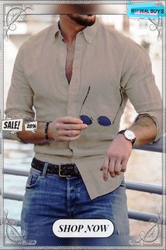 Men's Linen Shirt Shirt Summer Shirt Beach Shirt Turndown Spring & Summer Long Sleeve Black White Blue Graphic Prints Casual Daily Clothing Apparel Button-down Summer Long Sleeve, Linen Shirt Men, Mens Linen, Blue Graphic, Beach Shirt, Slim Fit Shirt, Beach Shirts, Clothing Apparel, How To Look Classy