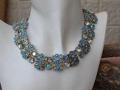 Wedding blue necklace. Bridal rhinestone  necklace. Light blue necklace. Bridesmaid jewelry gift . Flower Diamond clear necklace.It would be a great wedding accessory for bride, mother of bride, mother of groom and bridesmaids.Details:It is made of silver enamel paint and  crystals The necklace is 40 cm long (about 15.7 inches) and has an extension chain to fit all sizes.Width of necklace is 2 cm/1.8 inchThe necklace will be packed in a gift box.FOR MY SHOP COLLECTION HERE:https://www.etsy.com/i Groom And Bridesmaids, Light Blue Necklace, Bridesmaid Jewelry Gift, Wedding Accessories For Bride, Clear Necklace, Mother Of Groom, Ethiopian Opal Ring, Wedding Blue, Bridesmaid Gifts Jewelry