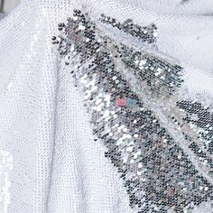 matte white flip up shiny silver reversible sequins Mermaid Sequin Fabric, Silver Sequin Dress, Mermaid Sequin, Metallic Fabric, Some Times, Sequin Fabric, Satin Material, Silver Sequin, Shiny Silver