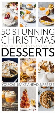 50 Christmas Desserts You Can Make Ahead Christmas Showstopper Desserts, Individual Desserts Christmas, Freeze Ahead Desserts, Dessert Christmas Party, Christmas Desserts Table, Christmas Tarts Desserts, Best Christmas Desserts For A Crowd, Fancy Christmas Desserts Beautiful, Winter Desserts Fine Dining