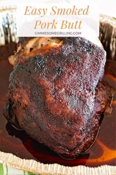 This Smoked Pork Butt is made on the electric smoker and is so easy it's perfect for the beginner! Grab your Traeger and get to work! #pork #pulledpork Pulled Pork Smoker Recipes, Smoked Pork Recipes, Smoked Pork Shoulder, Traeger Grill Recipes, Smoker Cooking, Smoked Pulled Pork, Pellet Grill Recipes, Traeger Recipes, Smoked Meat Recipes