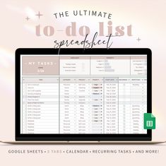 the ultimate to do list spreadsheet