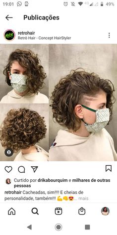 Curly Stacked Hair, Curly Half Shaved Hair, Shaved Side Hairstyles Curly, Medium Length Curly Hair With Undercut, Shaved Side Hairstyles Curly Hair, Short Hair Cuts For Women Curly Natural, Side Shave Curly Hair, Curly Side Shave, Buzzed Sides Long Top Women