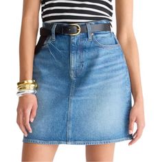 J Crew Blue Denim Mini Jean Skirt Size: 26 Brand New With Tags! Retail Price: $98 Style # Gb551 Summer 2023 More Detailed Description In Last Photo. Measurements (Laid Flat, Unstretched) Waist: 13.5”Flat Across Hips: 19” Flat Across Length: 17” 2967 Chic Mid-rise Medium Wash Denim Skirt, Chic Medium Wash Mid-rise Denim Skirt, Chic Mid-rise Mini Skirt In Medium Wash, Chic Mid-rise Skirt In Medium Wash, Chic Mid-rise Blue Denim Skirt, Chic Medium Wash Mid-rise Mini Skirt, Chic Mid-rise Blue Mini Skirt, Chic Blue Mid-rise Mini Skirt, Classic High Waist Blue Denim Skirt