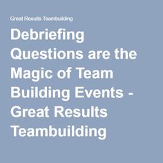 the text describing how to use team building