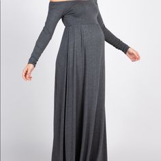 Selling A Nwot Pinkblush Off Shoulder Maternity Maxi Dress. The Dress Is Light Gray (Not Dark Gray Like In The Sample Pictures. The Light-Gray Is Sold Out Online, So I Couldn’t Find A Picture Of It). Dress Is Super Comfy And Heavy. Excellent Quality. Elegant Solid Maternity Dress, Maternity Maxi Dress In Solid Color, Elegant Spring Nursing Friendly Dresses, Elegant Spring Dresses Nursing Friendly, Maternity Maxi Dress With Long Sleeves For Fall, Maternity Long Sleeve Maxi Dress For Fall, Long Sleeve Maternity Maxi Dress For Fall, Spring Maternity Stretch Maxi Dress, Flowy Long Sleeve Maxi Dress For Maternity