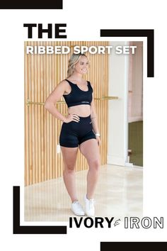 The most flattering ribbed workout set outfit awaits you! Available in 5 fun colors to choose a gym outfit aesthetic that is unique to you and comfortable to wear. Our biker shorts and crop tank top pair perfectly together for your most comfy workout outfit yet. Workout Set Outfit, Gym Outfit Aesthetic, Comfy Workout Outfits, Workout Sets Outfit, Biker Short, Workout Sets