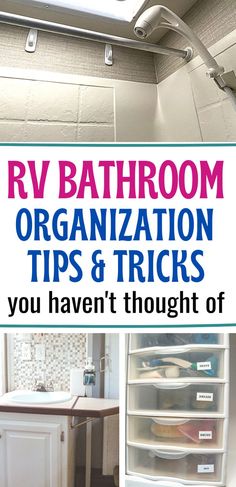 bathroom organization tips and tricks you haven't thought of - r v bathroom