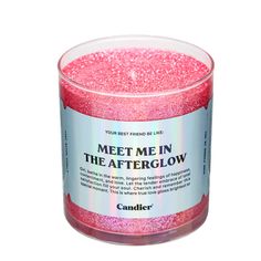 Meet Me In The Afterglow Candle Meet Me In The Afterglow, Sparkling Candle, Candy Candle, Baby Candle, Cream Candles, Tender Embrace, Relaxing Candles, Glitter Invitations, Sweet Like Candy