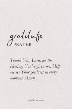 a prayer card with the words,'thank you lord for the blessing you given me help