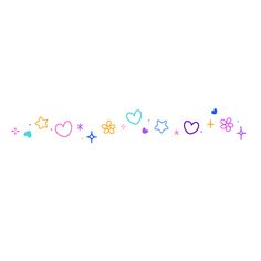 a white background with hearts and stars on it