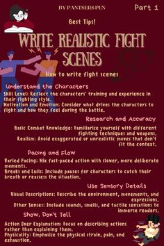 How to Write Fight Scenes | Create Action-Packed and Realistic Battles. Master the art of writing fight scenes with our expert tips and techniques. Learn how to craft action-packed and realistic battles that captivate your readers. Our guide covers everything from pacing and choreography to building tension and character emotions. Perfect for writers, authors, and storytellers looking to enhance their action writing skills and bring their stories to life. Pin now to discover how to write compelling fight scenes and make your novel's action sequences unforgettable!  #WriteFightScenes #ActionWriting #WritingTips #CreativeWriting #FightSceneWriting #Storytelling #NovelWriting #WritingAdvice #RealisticBattles #CharacterEmotions #ActionPackedScenes #WritingInspiration #Authors #WritersCommunity Notion Character, Character Profile Template, Character Emotions, Writing Outline, Writing Dialogue Prompts, Writing Prompts For Writers