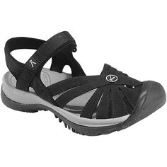 Keen Rose Sandal in Black $84.95 at www.shoemill.com/keen #sandals #casual #travel Womens Walking Sandals, Rose Sandals, Adventure Sandals, Bags Online Shopping, Closed Toe Sandals, Outdoor Sandals, Walking Sandals, Keen Shoes, Travel Shoes