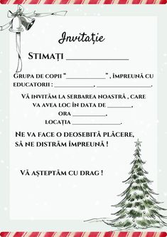 a christmas card with an image of a fir tree and the words santa written in spanish