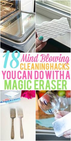 These Magic Eraser Hacks are great for projects around your home. Check out all the mind blowing ways you can use a Magic Eraser! Magic Eraser, House Cleaning