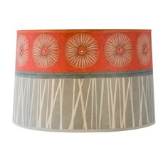 Janna Ugone & Co Lamp Shades Large Drum Lamp Shade in Tang Unique Lamp Shades, Replacement Lamp Shades, Justin Thomas, Base Lamp, Decorative Lamp Shades, Drum Lamp Shade, Drum Lamp, Cabin Lighting, Artistic Home