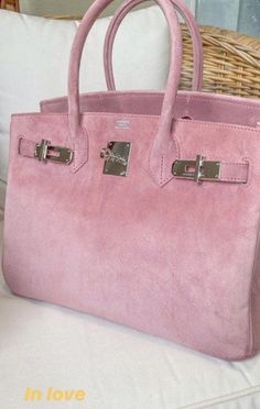 Pink Hermes Bag, Pink Goyard Tote, Suede Birkin, Pink Goyard, Pink Birkin, Reina Ellis, Pink Hermes, Goyard Tote Bag, Goyard Tote