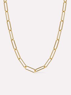 When in doubt, go with a classic paperclip necklace. This timeless chain plated in 14k gold is the perfect addition to any jewelry collection. Featuring a sleek design and classic paperclip links, this necklace fits seamlessly into any stack but also holds its own when styled solo. We’ll let you in on a little secret: this necklace pairs perfectly with our sleek Pebble pendant. • Plated in 14k gold • Classic paperclip necklace • Water-resistant & tarnish-proof Gold Paperclip Necklace, Pebble Pendant, Paperclip Necklace, Detailed Jewelry, Letter Necklace, Paper Clip, Aspen, Jewelry Care, Sleek Design