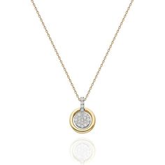 Unique Diamond Pendant, Delicate Diamond Necklace, Layering Diamond Necklaces, Diamond Circle Necklace, Disk Necklace, Diamond Circle Pendant, Best Gifts For Mom, Solid Gold Necklace, Dainty Pendant