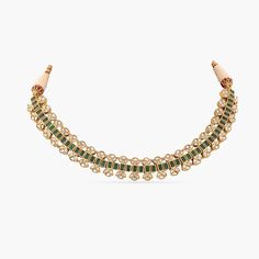 Buy Saurika Jadau Simple Silver Choker | Paksha Ceremonial Tilla Choker Necklace, Green Temple Jewelry For Rituals, Green Temple Jewelry Necklace With 17 Jewels, Gold Gemstone Choker, Green Temple Jewelry Bridal Necklace For Rituals, Traditional Jeweled Choker Necklace, Elegant Choker For Rituals And Festivals, Festive Adjustable Choker Necklaces, Festive Adjustable Choker Necklace