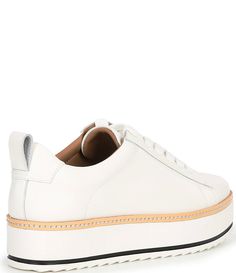 Chelsea & Violet Penny Leather Platform Lace-Up Sneakers | Dillard's White Platform Sneakers, White Platform, Star Shoes, Platform Sneakers, Dillard's, Event Dresses, Wardrobe Staples, Penny, Clothing Accessories