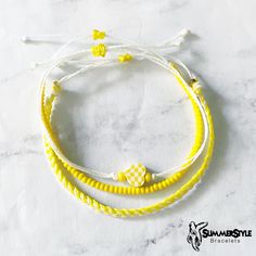 This yellow & white checkered wax cord bracelet pack is the perfect gift for anyone in your life! You will receive all 3 bracelets pictured.  Completely waterproof, adjustable so it will fit any size wrist. Just pull to close. All of my friendship bracelets are made with 100% cotton embroidery floss & my water proof jewelry is made with 100% waxed polyester cord. Any other supplies I use are all natural & eco friendly & everything is made in a smoke-free & pet-free home! Trendy Yellow Adjustable Friendship Bracelets, Trendy Adjustable Yellow Friendship Bracelets, Handmade Trendy Yellow Friendship Bracelets, Adjustable Yellow Braided Bracelets As Gift, Trendy White Handmade Braided Bracelets, Trendy White Handmade Braided Bracelet, White Nylon Cord Friendship Bracelets As Gift, White Nylon Cord Friendship Bracelet, Handmade White Nylon Cord Bracelet