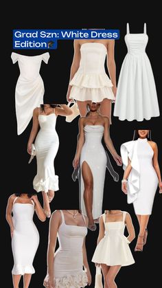 Graduation white dresses congratulations grad inspiration dress nice  2024 bachelors masters degree congrats Primary School Graduation Dress, Commencement Outfit Graduation, University Graduation Outfit Classy, Graduation Gown Outfit, White Dress For Graduation, University Graduation Outfit, Graduation Dress White, Dress For Graduation, Grad Dresses Short