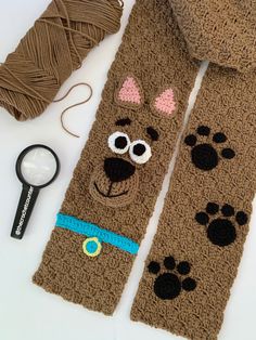 This may be the best dog walking scarf ever! Imagine the smiles you'll get at the dog park. A unique way to express your love for your little buddy or a great gift for any dog lover. This listing is for a crochet pattern only, not a finished item. Skill level is best suited for an advanced beginner/intermediate and you should have a good working knowledge of the C2C stitch. Stitches within this pattern are: SC, DC, HDC, C2C, BLO, SC DEC,  MC, SLST,  There is a video tutorial link for demonstration on the C2C stitch as well as photos to assist with all unique features. Dog Scarf Pattern, Scarf Pattern Crochet, Love Character, Crochet Scarf Easy, Cute Scarf, Circular Knitting Machine, Cute Scarfs, Dog Scarf, Crochet Bebe