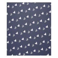 a blue background with white birds on it