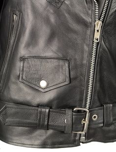 Milwaukee Leather LKL2700 Women's Classic Black Premium Leather Motorcycle Vintage Jacket with Side LacesOutside Features Made of Premium Milled Cowhide 1.2-1.3mm Thick Leather Asymmetrical Front Zipper Closure Classic Snap Down Lapel Collar (Full Closure with Hidden Snap Buttons To Keep Wind Out when Fully Zipped) Built-In Half Adjustable Belt 2 Outside Hand Pockets with Zipper Closure 1 Outside Chest Pocket with Zipper Closure 1 Outside Coin Pocket with Snap Button Flap Closure Zipper Cuffs wi Black Leather Jacket With Belt Loops For Fall, Black Business Outerwear With Belt Loops, Black Long Sleeve Outerwear With Belt Loops, Black Moto Leather Jacket With Belt Loops, Classic Leather Jacket With Belt Loops, Black Moto Outerwear With Belt Loops, Classic Black Outerwear With Belt Loops, Classic Black Leather Jacket With Belt Loops, Classic Black Biker Jacket With Belt Loops