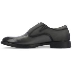 The Vincent dress oxford from Vance Co. will be perfect for your office job to an evening out to dinner. This style offers long-lasting comfort with their 12 mm Tru Comfort Foam� massaging insole elastic gusset and soft vegan leather. A round toe lace-up closure and durable rubber outsole give you timeless style. Formal Fitted Synthetic Oxfords, Classic Fitted Synthetic Oxfords, Fitted Plain Toe Oxford For Work, Modern Synthetic Dress Shoes For Business, Plain Toe Synthetic Dress Shoes For Work, Synthetic Plain Toe Dress Shoes For Work, Classic Formal Synthetic Oxfords, Elegant Synthetic Oxfords For Business, Classic Synthetic Oxfords For Formal Wear