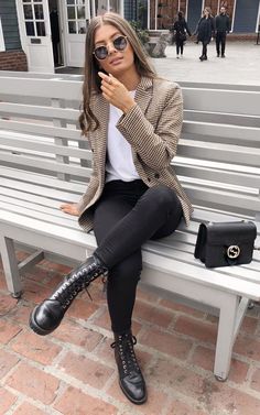 Mum Outfits, Adrette Outfits, Gingham Fashion, Dressy Casual Outfits, Casual Work Outfits, Looks Chic