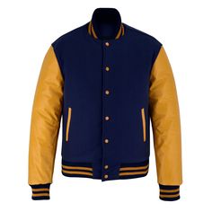 classic varsity latterman jackets Luxury Navy Varsity Jacket, Light Blue Varsity Jacket Outfit, Classic Navy Outerwear For College, Blue Long Sleeve Outerwear With Contrast Stitching, Blue Varsity Jacket Outfit, Light Blue Varsity Jacket, Letterman Jacket Ideas, Blue Varsity Jacket, Varsity Jacket Design