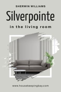 Silverpointe SW 7653  in the Living Room by Sherwin-Williams Grey Curtains Living Room, Grey Blackout Curtains, Accent Wall Colors, Room Curtains, Living Room Colors, Living Room Grey