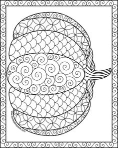 a coloring page with an image of a snake on it's back and its tail curled