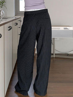 ⚡Buy 2024 Patchwork Stripe Contrast Color Wide Leg Pants Blue M under $36.00 in Pants at AnotherChill.com Online. Style: Casual/Street. Fabric Content: Polyester, Spandex, .... Fit Type: Loose Fit. ✓2024 S/S OUTFITS. Check reviews and buy Patchwork Stripe Contrast Color Wide Leg Pants today. Navy Pin Stripe Pants Outfit, Striped Pants Aesthetic, Striped Pants Outfit Aesthetic, How To Style Striped Pants, Blue And White Striped Pants Outfit, Pin Stripe Pants Outfit, Stripped Pants Outfit, White Striped Pants Outfit, Striped Pants Outfit