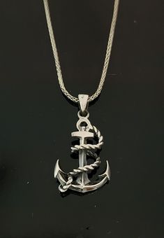 Introducing the Silver Sailor Anchor Pendant by RedFoxSilver - a timeless symbol of strength, stability, and adventure. ⚓✨ Crafted with meticulous attention to detail, this pendant showcases an intricately designed anchor that captures the essence of maritime heritage. The sailor anchor has long been revered as a steadfast emblem associated with seafaring journeys and the courage it takes to navigate uncharted waters. This RedFoxSilver creation beautifully embodies these qualities through its el Sailor Costume, Extraordinary Jewelry, Anchor Pendant, Timeless Symbol, Anchor Necklace, Nautical Jewelry, Charm Necklace Silver, Vintage Nautical, Necklace For Men