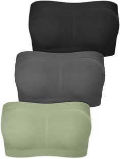 PRICES MAY VARY. Material: made of fabric, this breathable, comfortable and lightweight material is for many times wearing, seamless bandeau bra has removable pads that is soft and works well in providing protection Basic and easy matching: several colors for your choice, soft bra is always the basic style for daily wearing, its simple color can match with clothes well; Warm note: please allow slight size errors due to manual measurement. Size for choosing: S, M, L, XL, XXL, XXXL size for you, w Tube Top Bra, Compression Bra, Yoga Kurse, White Bandeau, Strapless Bralette, Black Bandeau, Top Bra, Bra Brands, Bandeau Bra