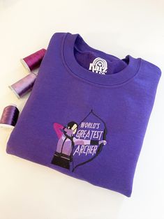 close either purple, black, or white Purple Crew Sweatshirt For Winter, Purple Crew Neck Sweatshirt For Winter, Purple Crew Neck Winter Sweatshirt, Purple Crew Sweatshirt For Fall, Purple Cotton Crew Neck Sweatshirt, Princess Diana Revenge Dress, Purple Crewneck, Geek Clothes, Marvel Clothes