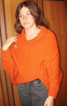 Women's poncho Hand knitted poncho Poncho-transformers Hand Knit Poncho, Womens Poncho, Ladies Poncho, Elegant Ladies, Women Sweater, Knitted Poncho, Elegant Woman, Ponchos, Cardigans For Women