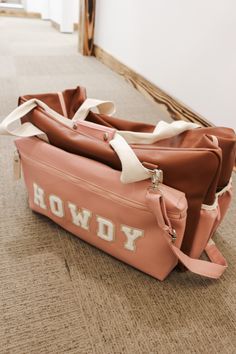 Howdy there! Carry all your essentials with style in our Rust Pink Duffle Bag! This versatile bag is perfect for a weekend getaway or a trip to the gym. With its spacious interior and durable material, you'll be ready for anything. Saddle up and grab yours now! Yee-haw!! Pink Duffle Bag, Yee Haw, Weekend Getaways, Rust, Saddle, Duffle Bag, Pink