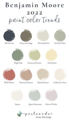 the best paint colors for your home in 2020, including neutrals and shades with text overlay