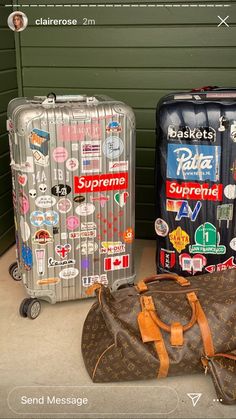 Cute Luggage, Louis Vuitton Travel Bags, Louis Vuitton Travel, Trolley Bags, Bags Aesthetic, Rich Kids