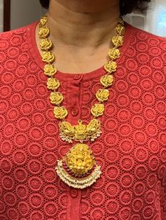 22 Karat Gold 'Lakshmi - Peacock' Long Necklace with Beads & Pearls (Temple Jewellery) - 235-GN4320 - in 62.900 Grams for USD $4933.09. 
Made in India by Totaram Jewelers Online this product is in Gold - 22 Karat BIS Hallmark 916 KDM Gold  & is an excellent gift for Adult - Women. Ships fully insured with secured guaranteed delivery for free with your order over $250 from New Jersey USA & comes with 30 days exchange policy. 22k Gold Temple Necklace With Chandbali Shape For Celebration, 22k Gold Chandbali Temple Necklace For Celebration, 22k Gold Temple Necklace For Celebrations, Chandbali Style, 22k Gold Temple Necklace For Navratri Celebration, 22k Gold Kundan Necklace With Pallu For Diwali, Diwali 22k Gold Kundan Necklace With Pallu, 22k Gold Chandbali Bridal Necklace For Diwali, Diwali Bridal Chandbali Necklace In 22k Gold, Diwali Chandbali 22k Gold Bridal Necklace