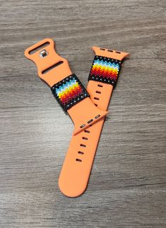 Beaded watch band with seed beads  *Watch band colors and seed bead colors can be customized* Native American Beadwork Patterns, Beaded Items, Beaded Watches, Beaded Banners, Native American Beadwork, Beadwork Patterns, May 2024, Loom Beading, Seed Bead