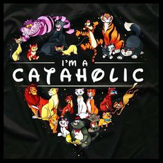 i'm a cataholici t - shirt with cartoon characters on it