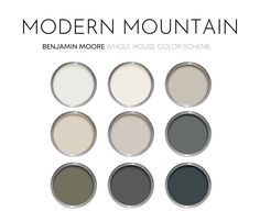 the color scheme for modern mountain