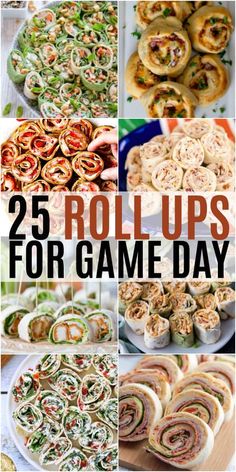 25 roll ups for game day that are delicious and easy to make with the kids