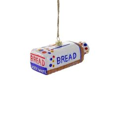 white-wonder-sliced-bread-ornament-cody-foster Cody Foster, Sliced Bread, Blown Glass Christmas Ornaments, Food Ornaments, Different Holidays, Christmas Drinks, Glass Christmas Ornaments, Holiday Decor Christmas, Holiday Tree