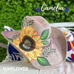 Artistic Hand Painted Adjustable Hats, Artistic Hand Painted Hat With Curved Brim, Artistic Hand-painted Cap, Artistic Hand Painted Cap, Country Style Hand Painted Festival Hats, Country Style Hand Painted Hat For Summer, Hand Painted Country Style Summer Hat, Country Style Hand Painted Summer Hat, Painted Cowboy Hats